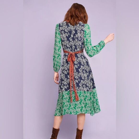 NWOT Rixo Penelope Midi Dress, Green - Picture 2 of 5